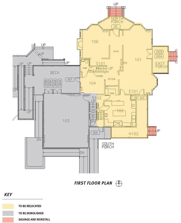 Collier House Relocation Diagram