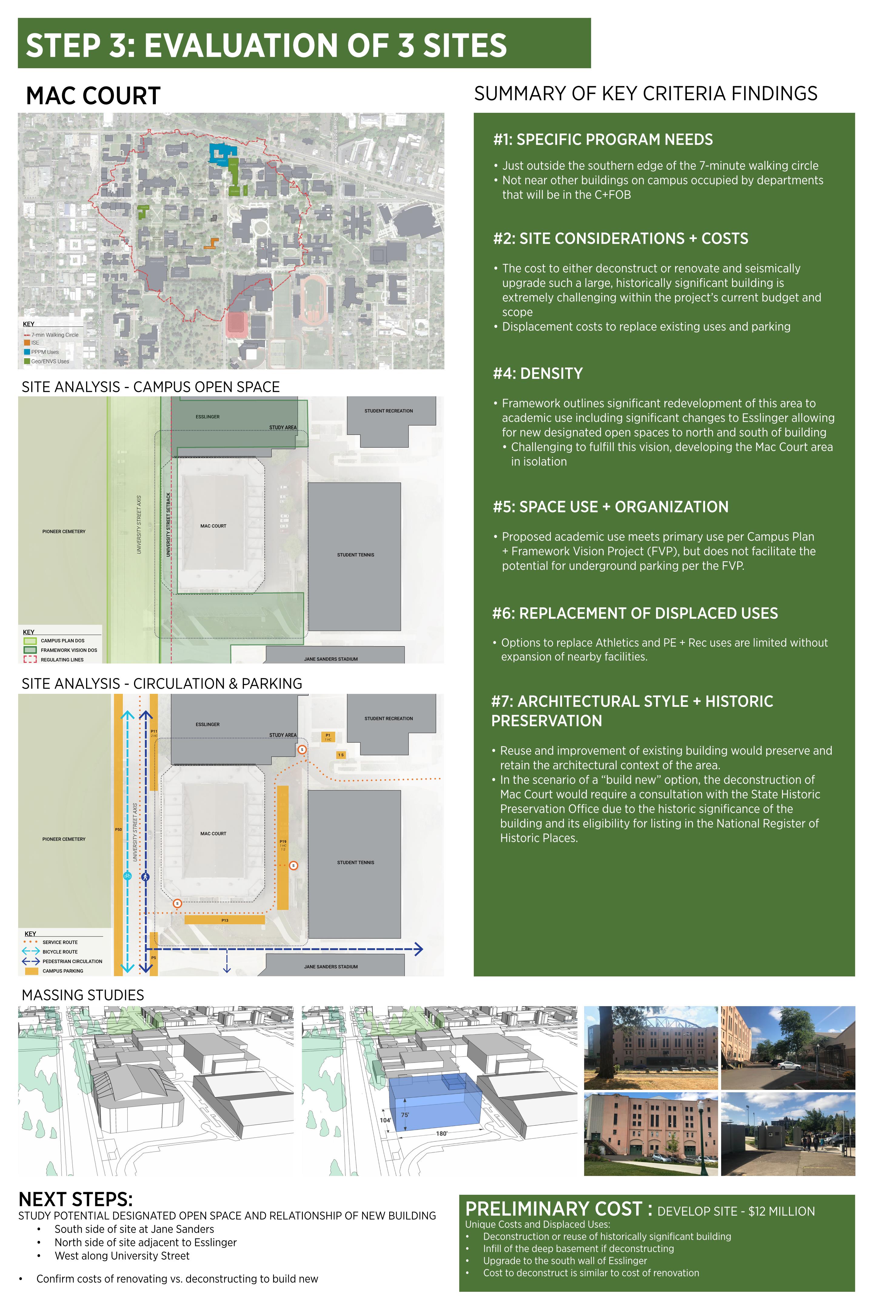McArthur Court Site Analysis
