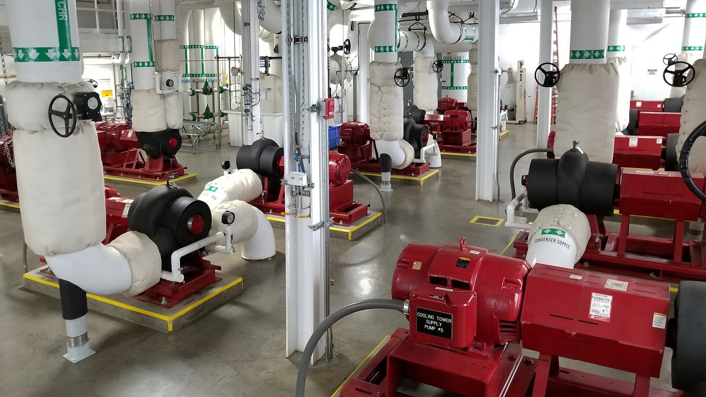 UO Power Plant Interior Photo of machinery room inside UO power plant