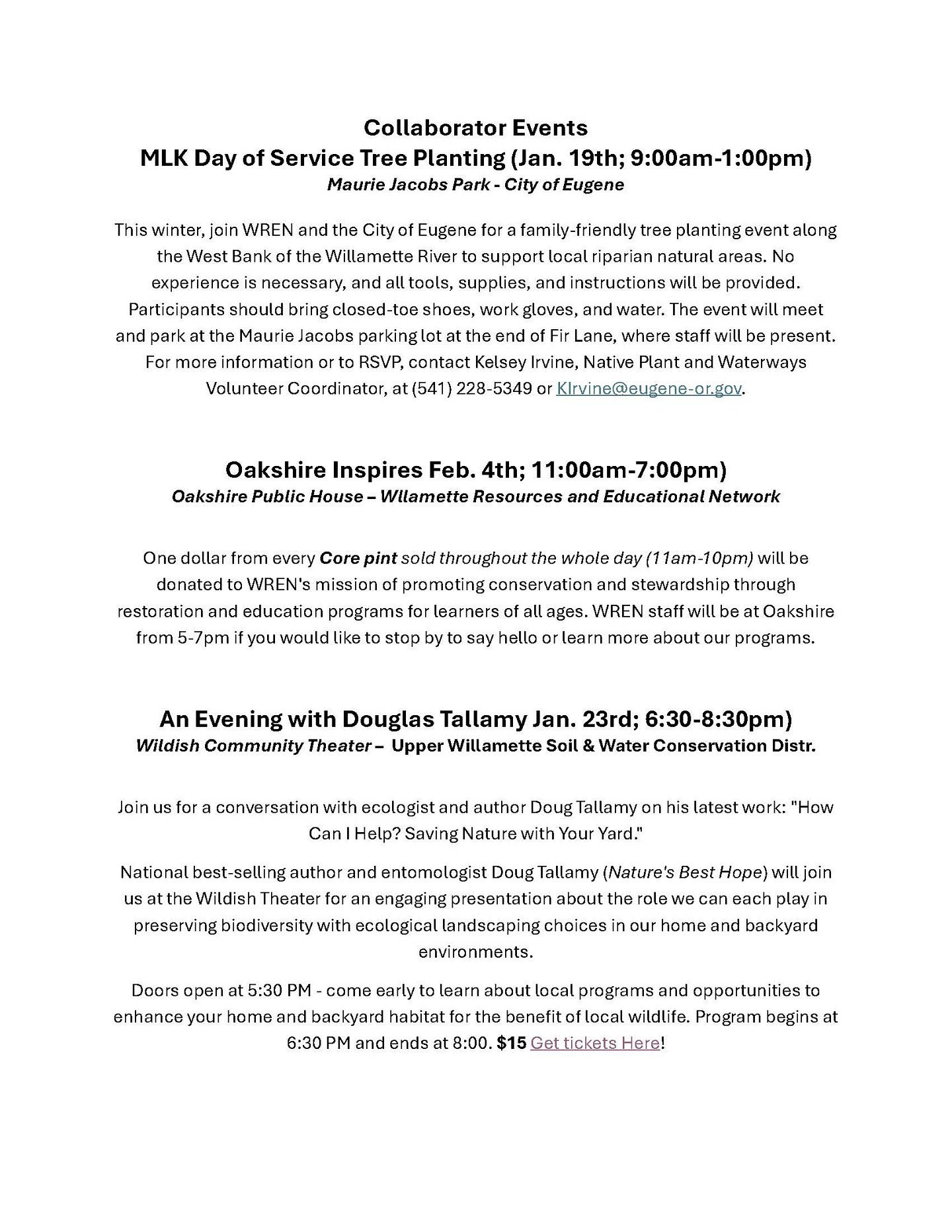 2026 Winter Collaborator Events