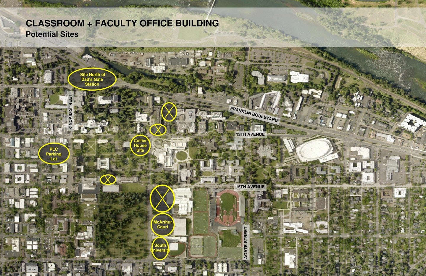 Classroom and Faculty Office Building Potential Sites