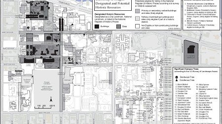 University of Oregon Designated and Potential Historic Resources Map University of Oregon Designated and Potential Historic Resources Map