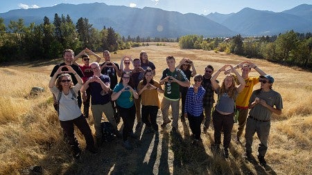 Images of an Environmental Sciences field school seminar outside Joseph, Oregon on Tuesday, Sept. 18, 2018.
