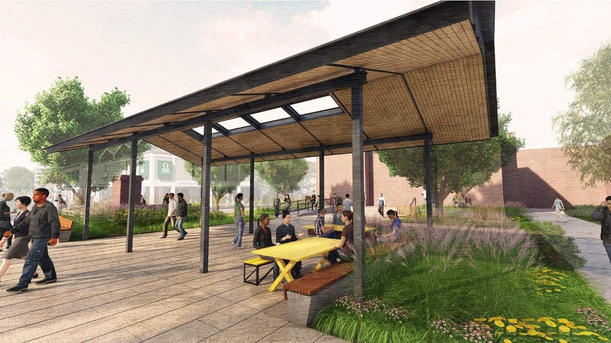 Kincaid Plaza canopy rendering 