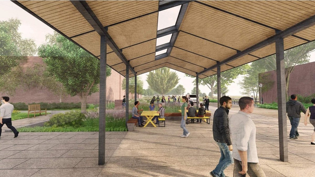 Kincaid Plaza canopy rendering 