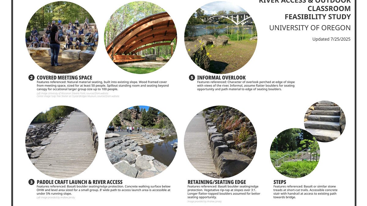 Project material examples and finishes
