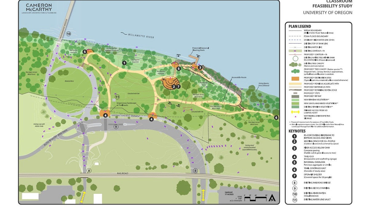 WRNA Outdoor Classroom and River Access site plan
